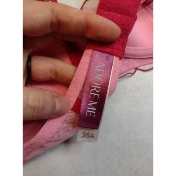 Adore Me Women's Bettie Contour Balconette Bra Pink 36A - Picture 3 of 5